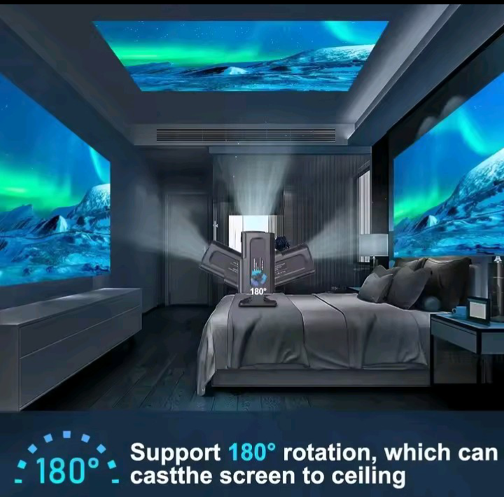HY320 Smart Mini Projector — Native 1080P, WiFi 6 & Android 11